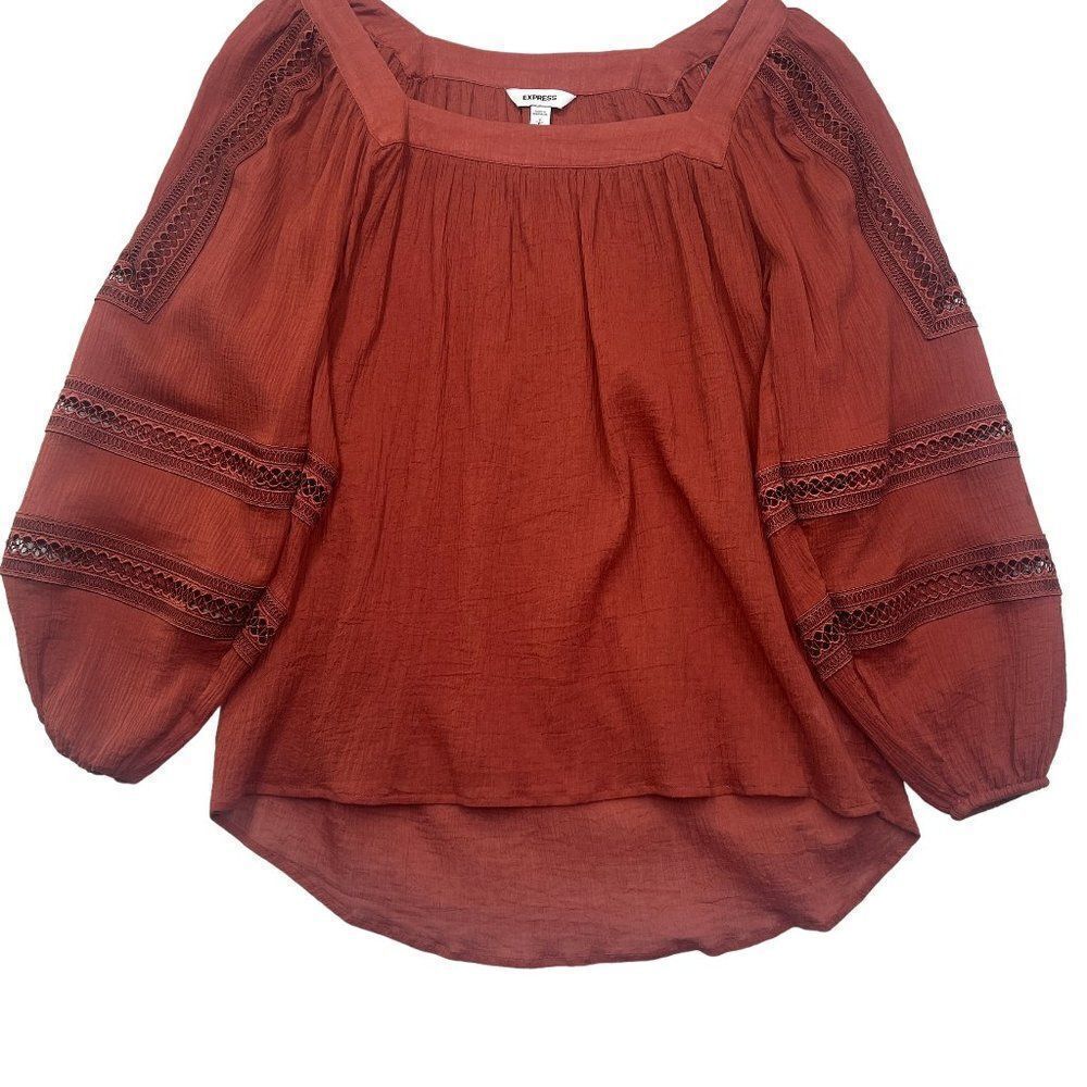 Exress Women's Rust Color Top‎ - Picture 4 of 8